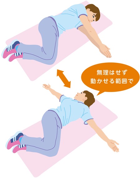 背中を動かせますか？